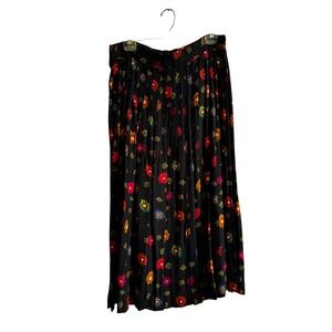 Vintage 90’s Y2K Chaus PleatedSkirt‎ Size 10 Aztec Print Black Colorful